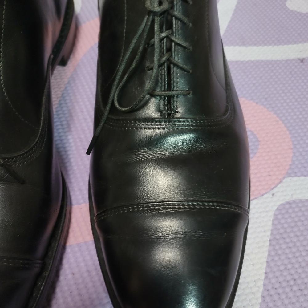 ALLEN EDMONDS  FIFTH AVENUE OXFORD BLACK SHOES 41399 Size 12 - Picture 3 of 11